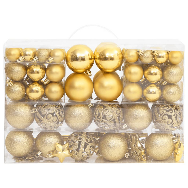 Christmas Gold Bauble 111-Piece Set