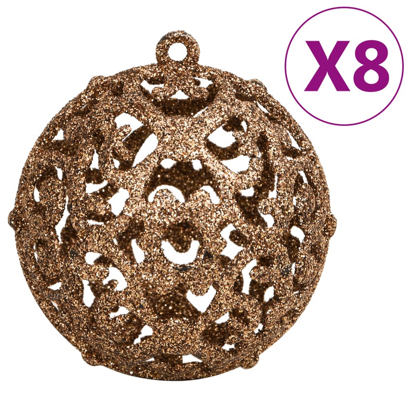 Christmas Rose Gold Bauble 111-Piece Set
