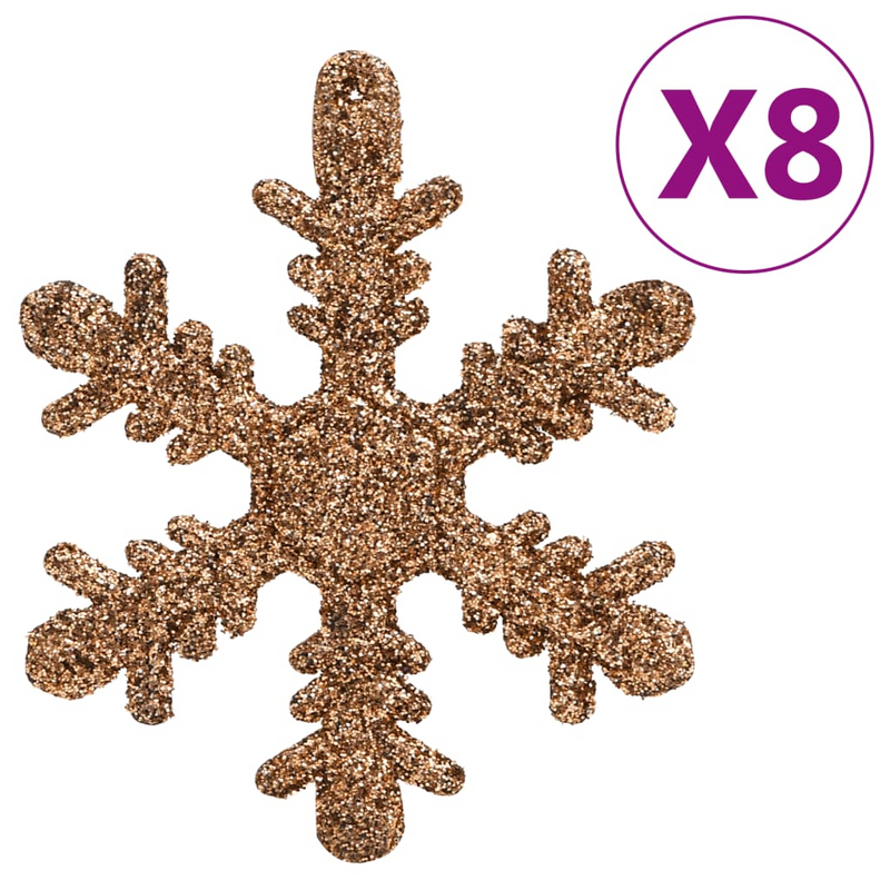 Christmas Rose Gold Bauble 111-Piece Set