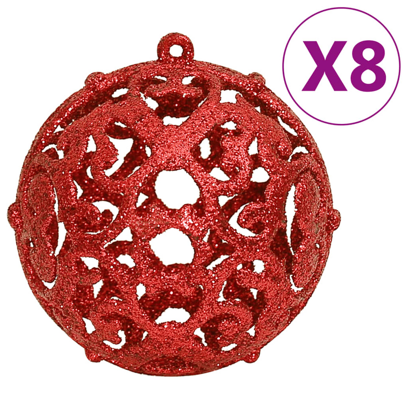 Christmas Red Bauble 111-Piece Set