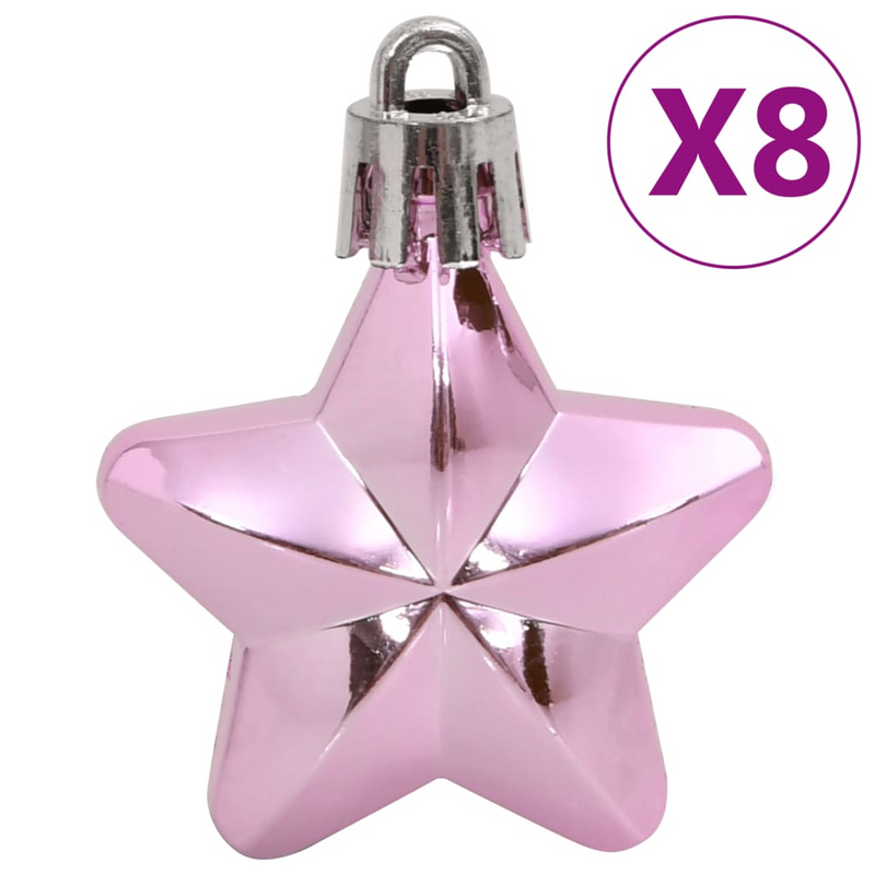 Christmas Pink Bauble 111-Piece Set