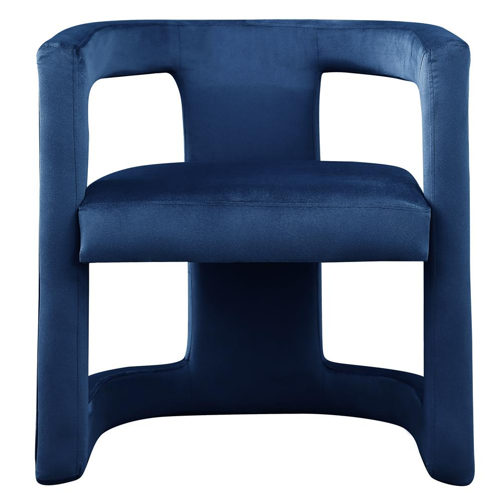 Jaroslava Blue Velvet Accent Chair