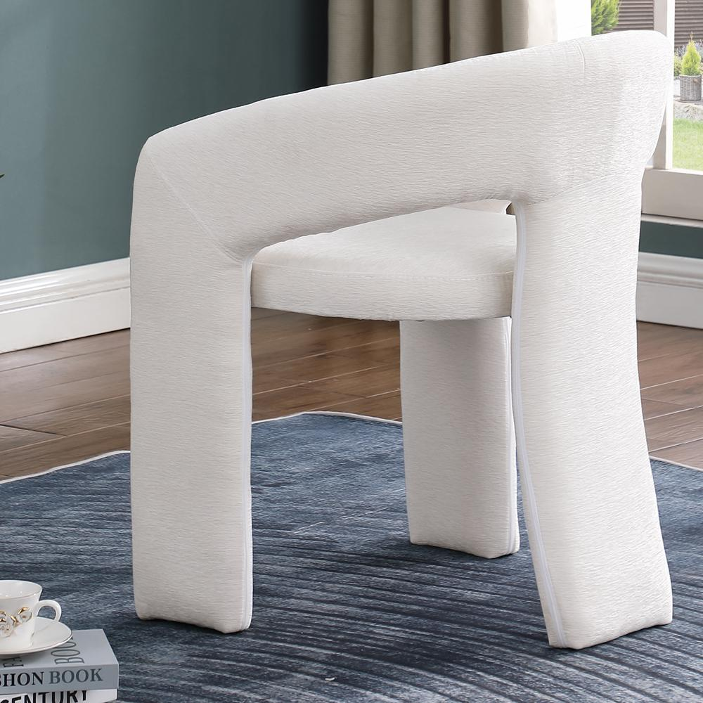 Cai Cream Velvet Accent Chair