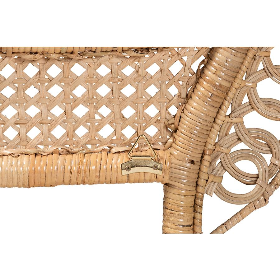 Marlette Rattan Sunburst Queen Headboard