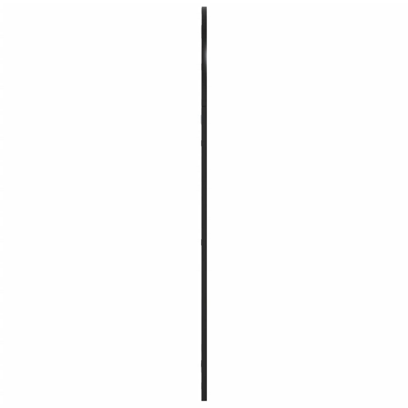 vidaXL Wall Mirror Black 23.6"x43.3" Arch Iron