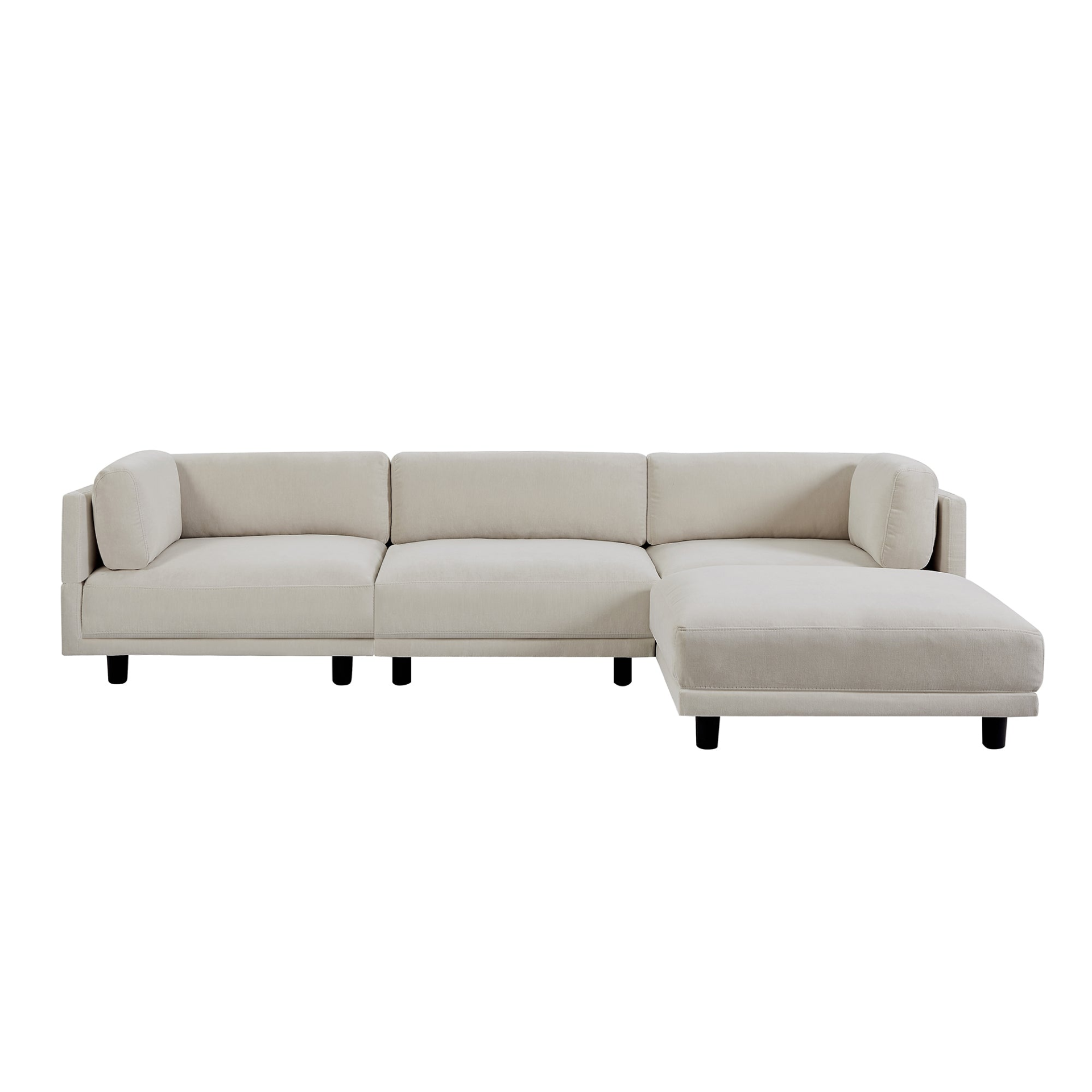 Muse L-Shaped Sectional Sofa with Reversible Chaise Lounger