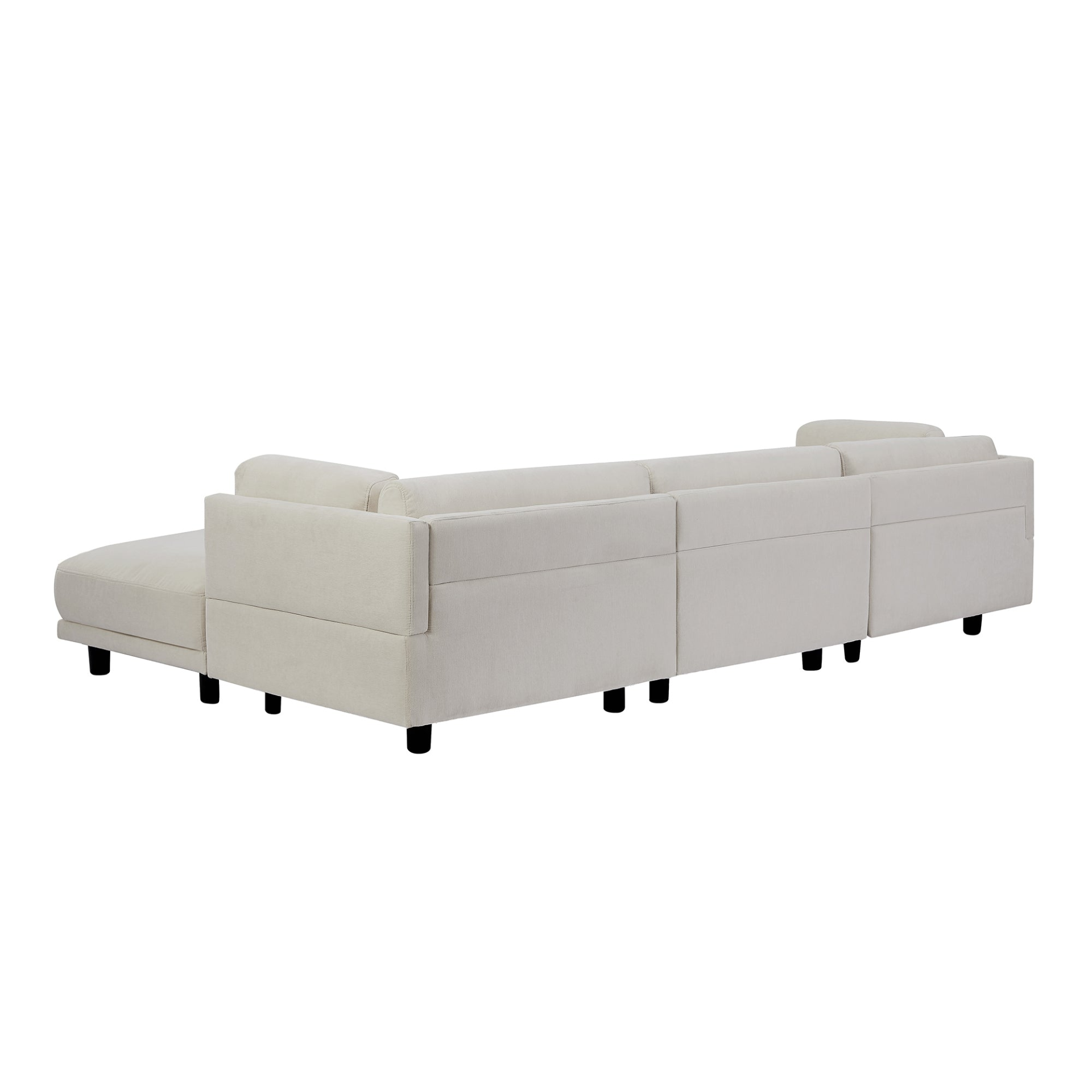 Muse L-Shaped Sectional Sofa with Reversible Chaise Lounger