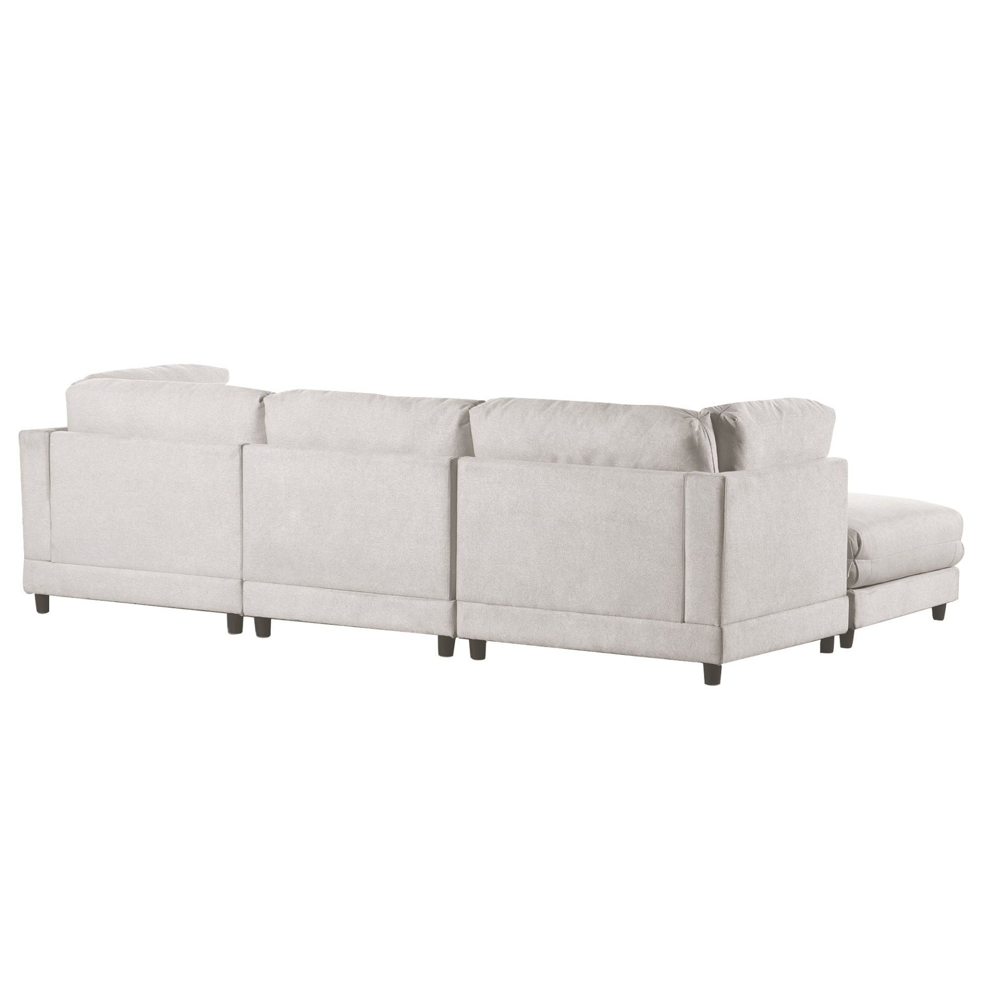 Cozy L-Sectional with Supportive Pillows