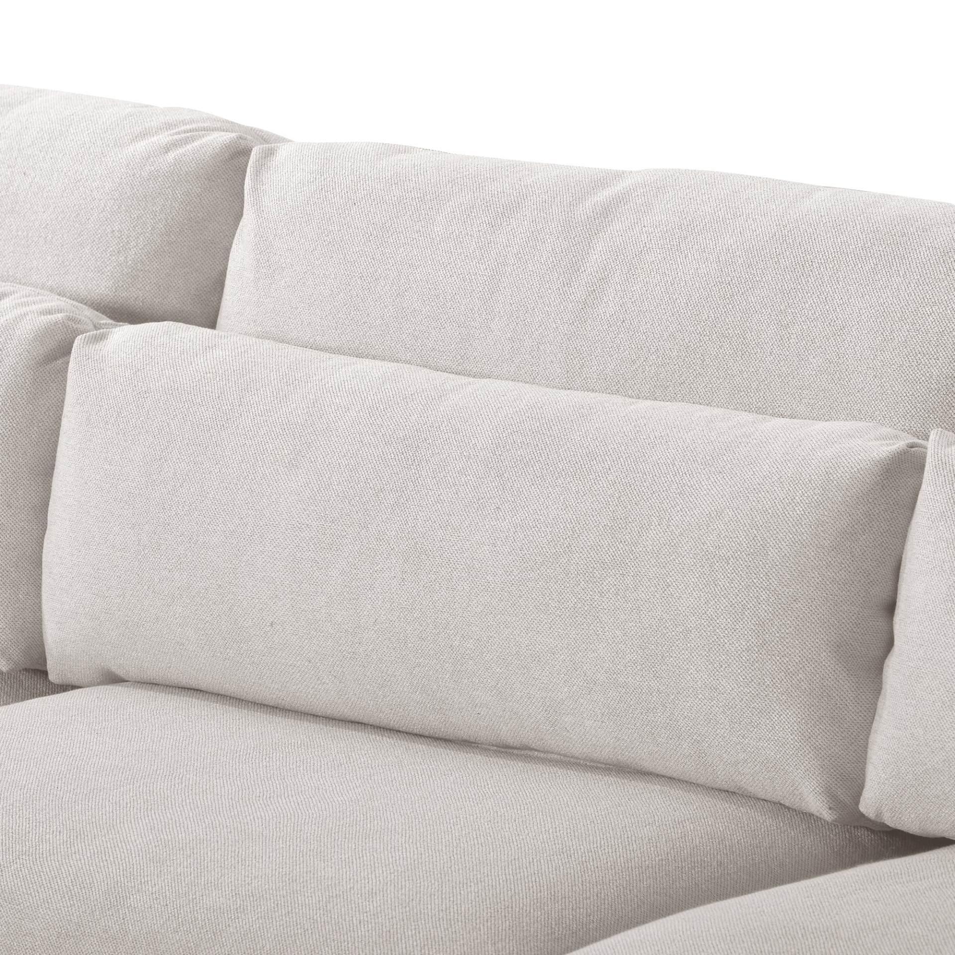 Cozy L-Sectional with Supportive Pillows