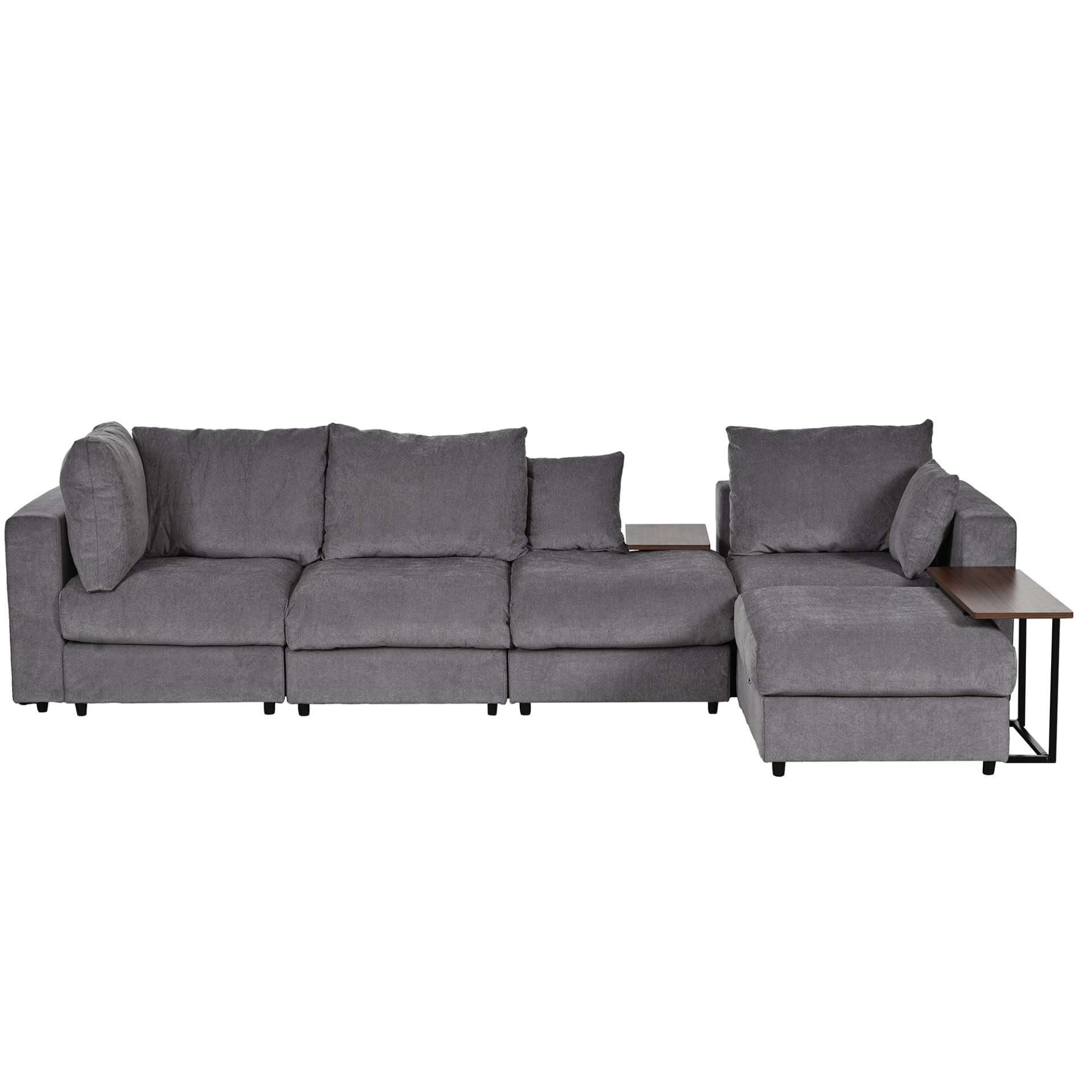 Modern Comfort Package L-Shape Sectional & Tables