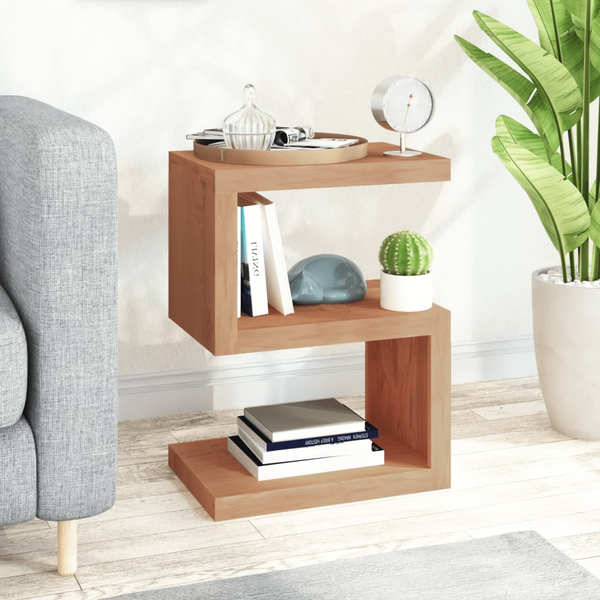 vidaXL Side Table 17.7"x11.8"x23.6" Solid Wood Teak