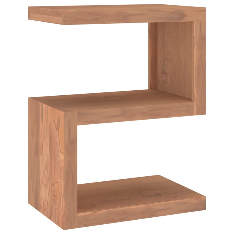 vidaXL Side Table 17.7"x11.8"x23.6" Solid Wood Teak