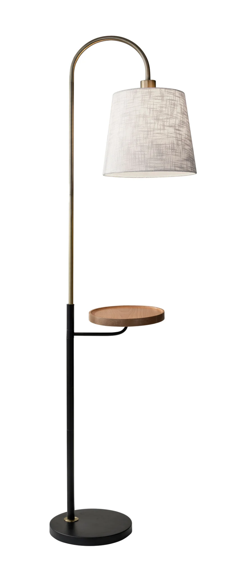 Imogen 65" Brass Tray Table Floor Lamp