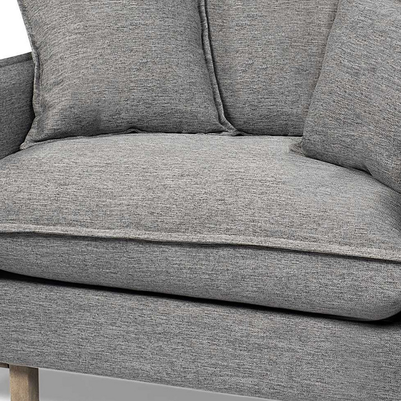 Stetson Contemporary Comfort Gray Linen Armchair