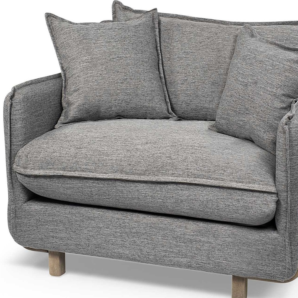 Stetson Contemporary Comfort Gray Linen Armchair