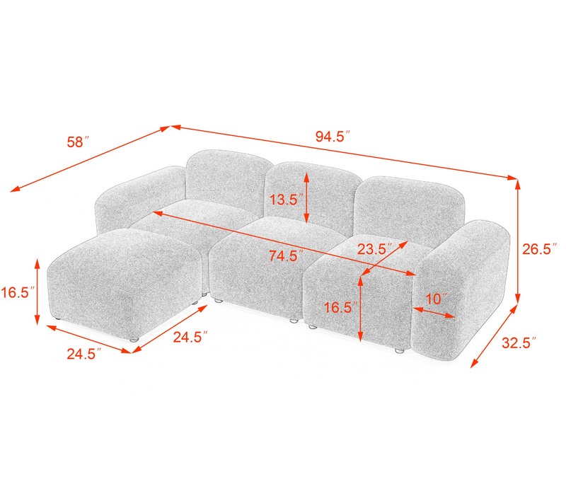 Clementine Modular Sectional