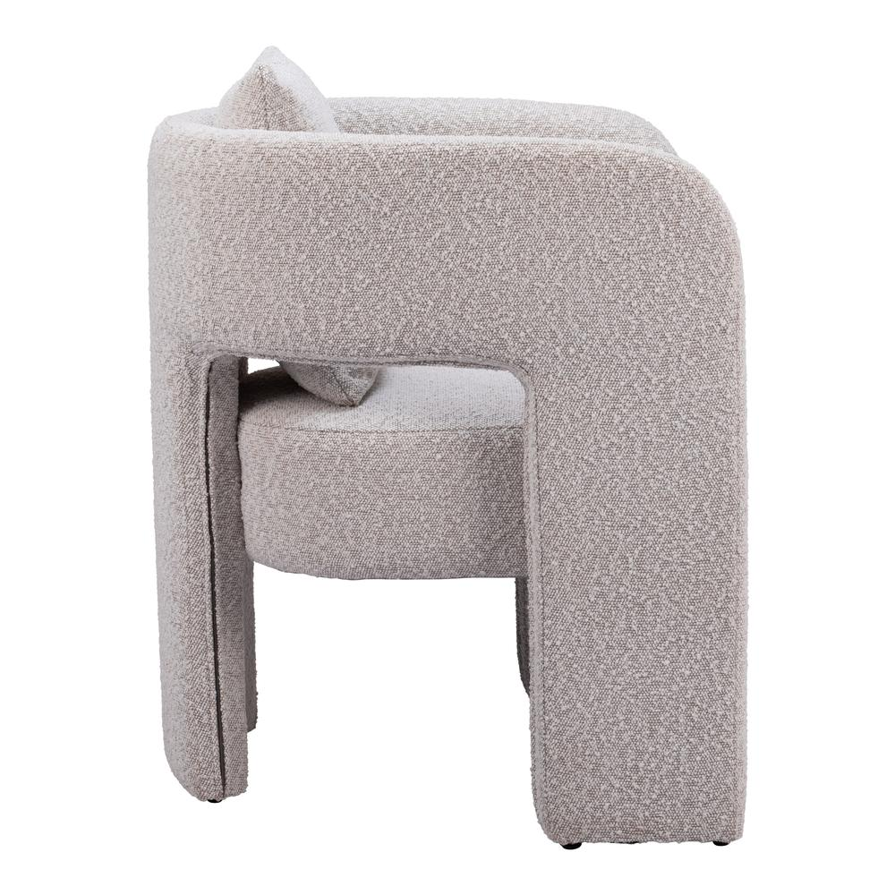 Ariana Misty Gray Deco Chair