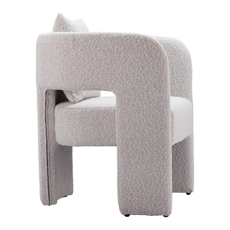 Ariana Misty Gray Deco Chair