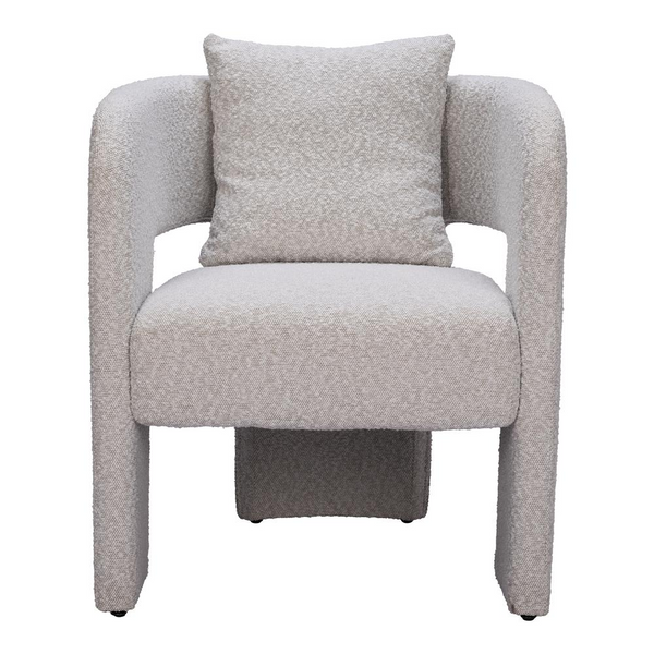 Ariana Misty Gray Deco Chair