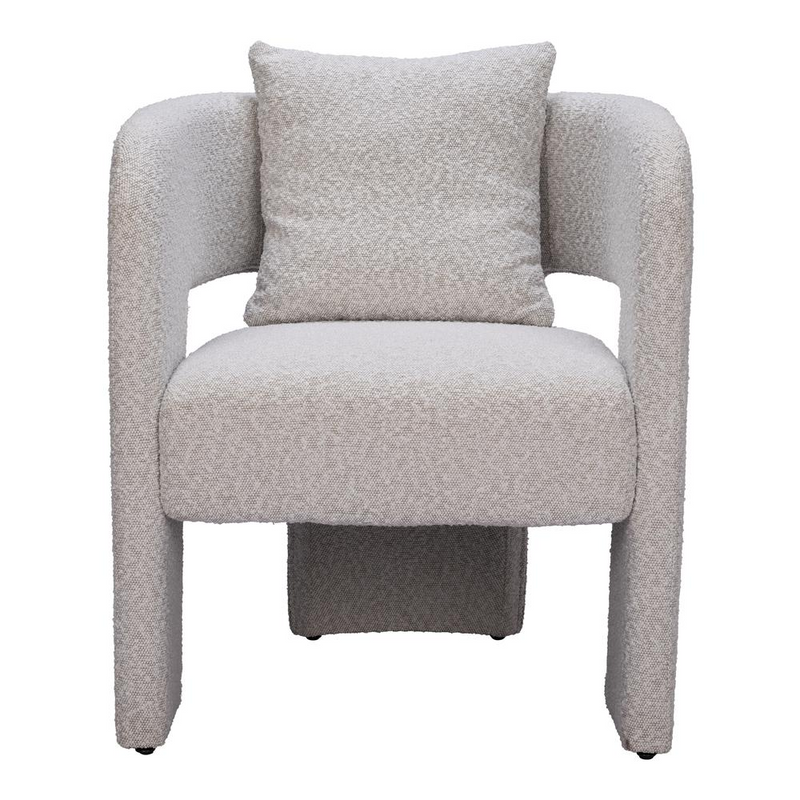 Ariana Misty Gray Deco Chair