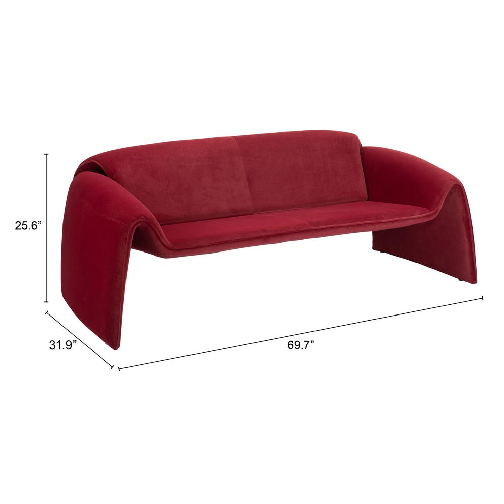 Red Horten Sofa Red