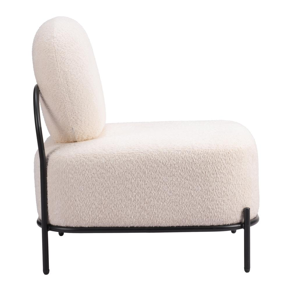 Cozy Teddy Sherpa Chair- Ivory