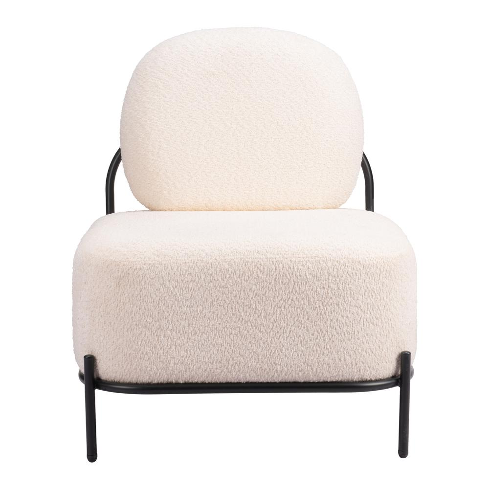 Cozy Teddy Sherpa Chair- Ivory