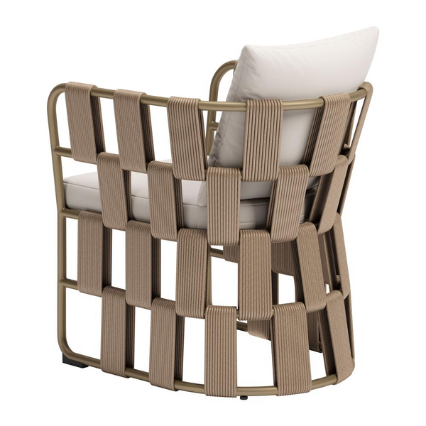Grid White Modern Dining Chair