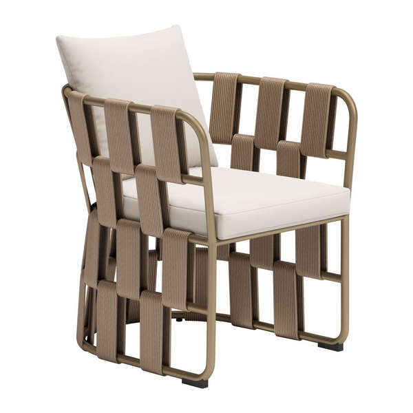 Grid White Modern Dining Chair