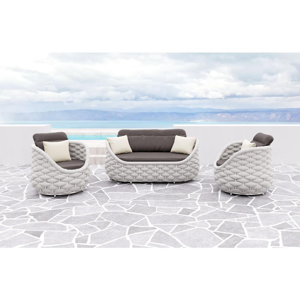 Tulum Breeze Gray Outdoor Chair