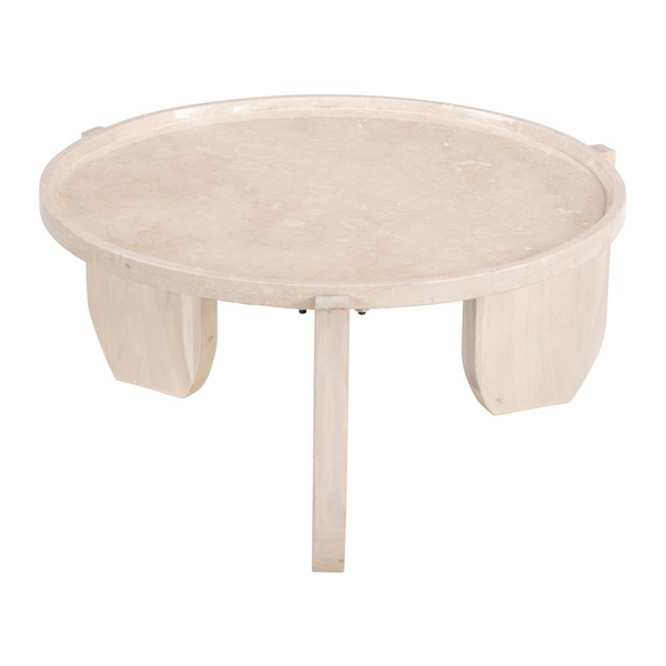 Cielo Natural Travertine Coffee Table