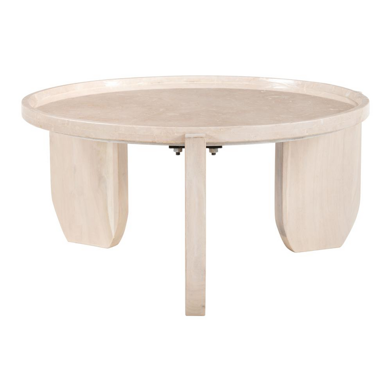 Cielo Natural Travertine Coffee Table