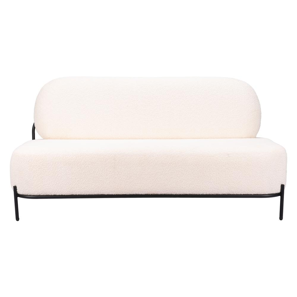 Cozy Teddy Sherpa Loveseat - Ivory