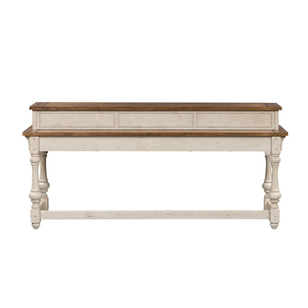 Morgan Creek Console Bar Table, W77 x D21 x H36, White