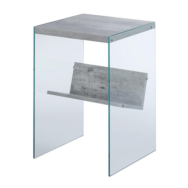 SoHo Grey Finish End Table