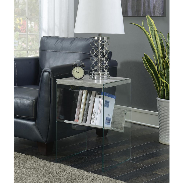 SoHo Grey Finish End Table