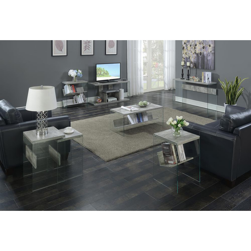 SoHo Grey Finish End Table