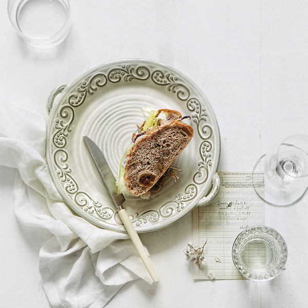 Porcelain Retro Dinner Plate