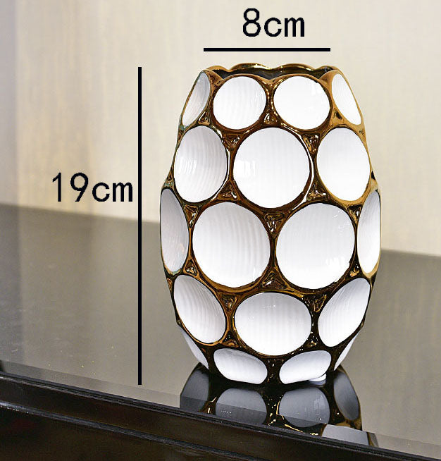 Honeycomb Ceramic Vase