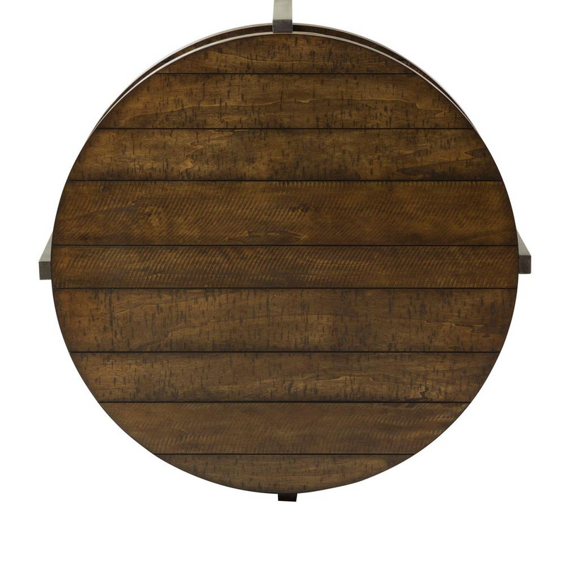 Breckinridge Occasional Cocktail Table, W38 x D38 x H18, Medium Brown