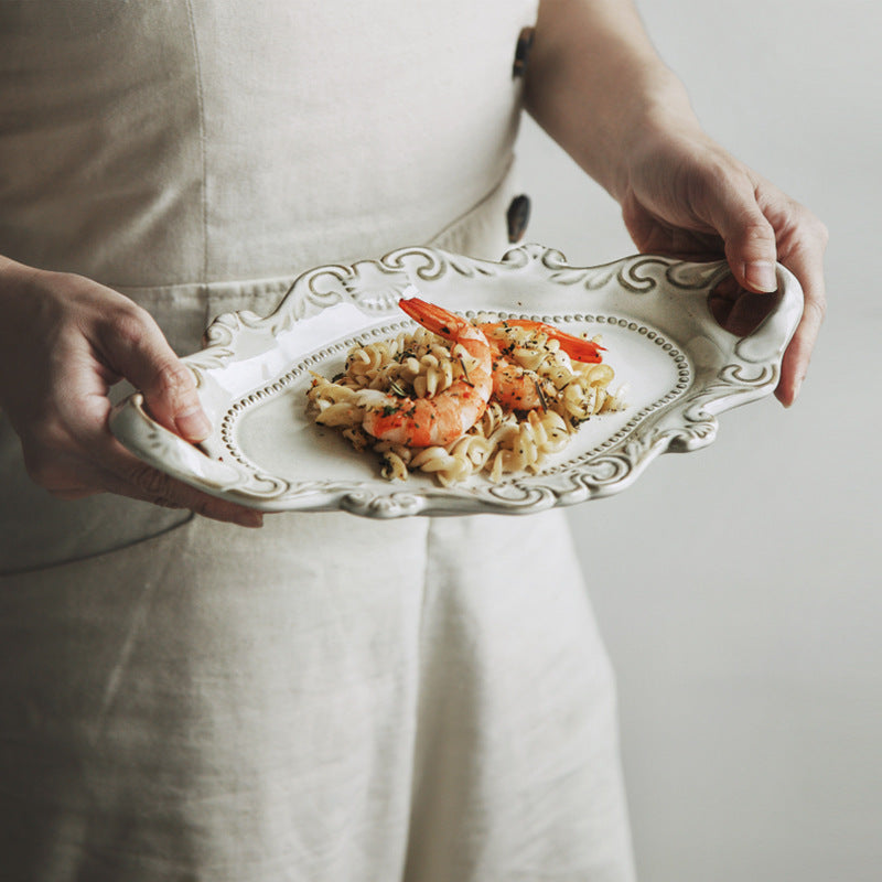 Porcelain Retro Dinner Plate