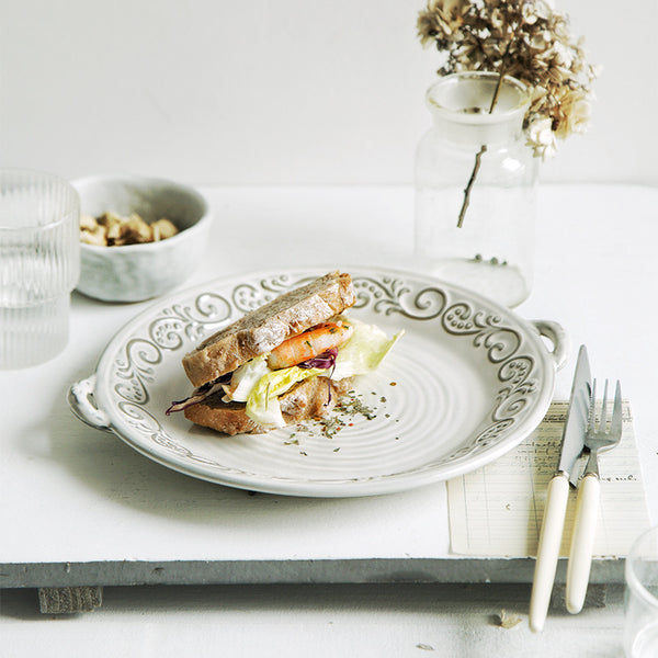 Porcelain Retro Dinner Plate