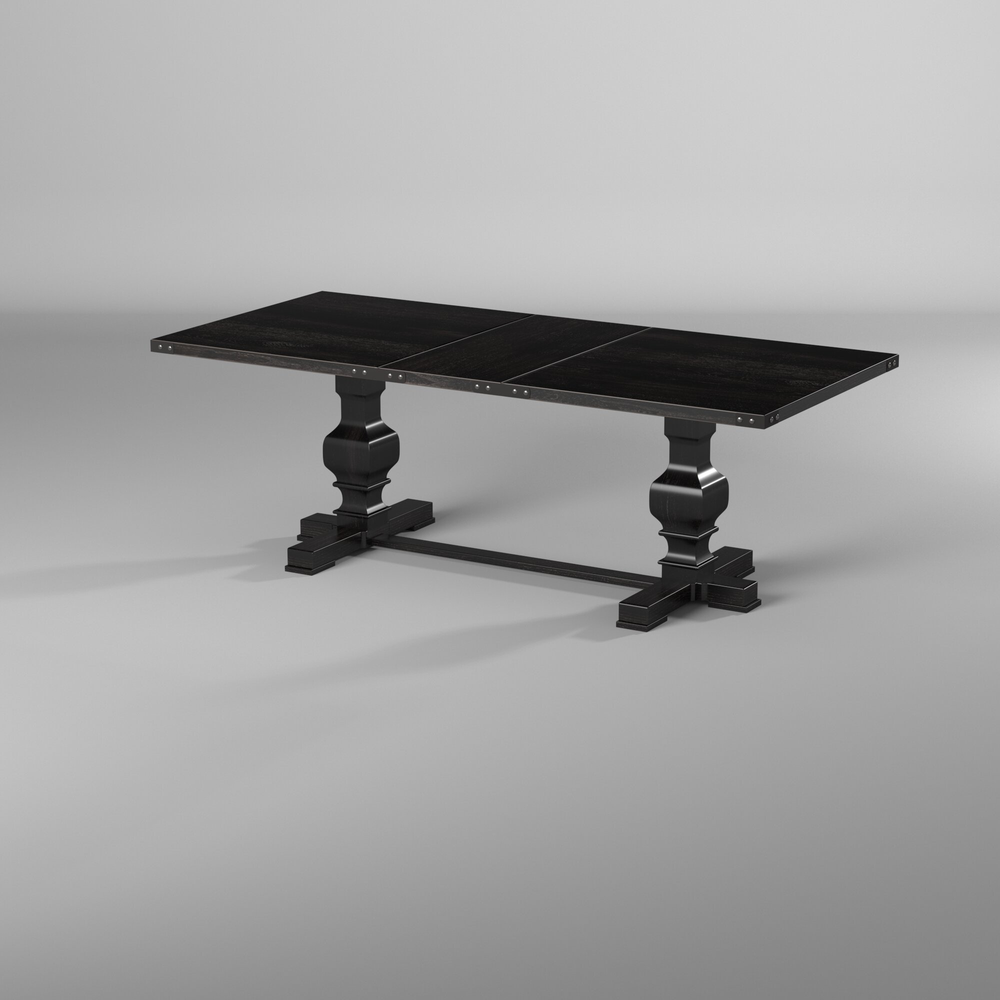 Manchester Vintage Black Dining Table