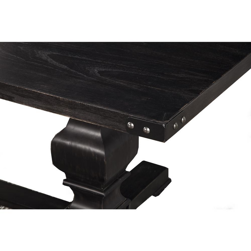 Manchester Vintage Black Dining Table