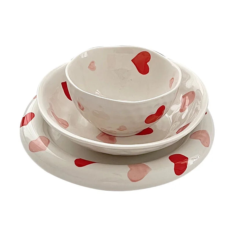 Handcrafted Heartfelt Harmony Ceramic Tableware Set