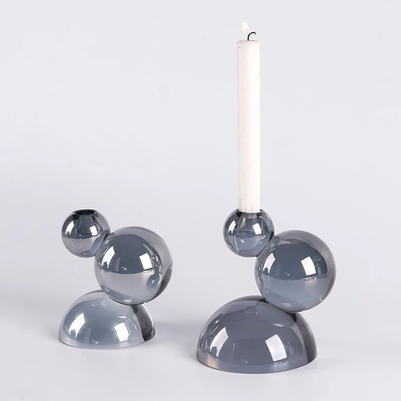 Luminous Spheres Candleholders