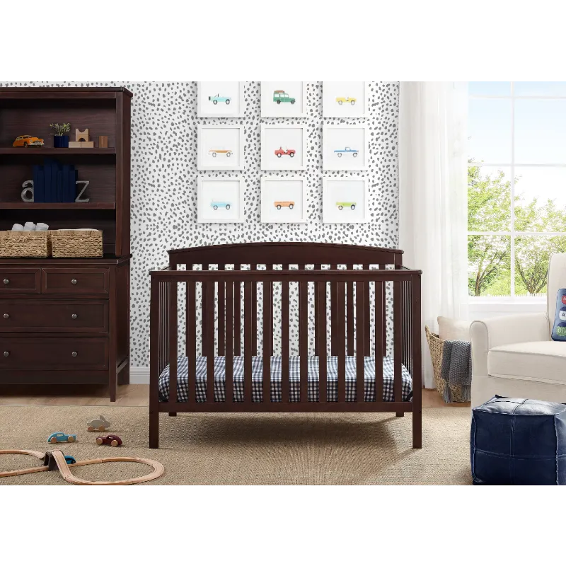 6-in-1 Walnut Convertible Baby Crib