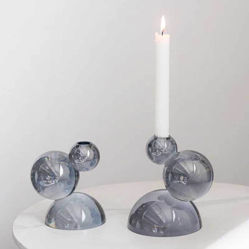 Luminous Spheres Candleholders