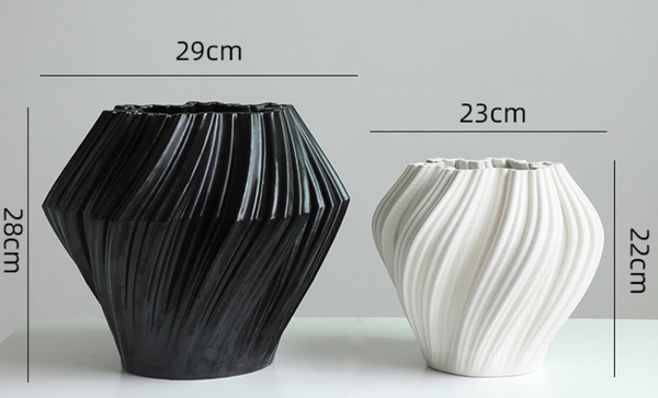 Sway Textured Glazed Vases