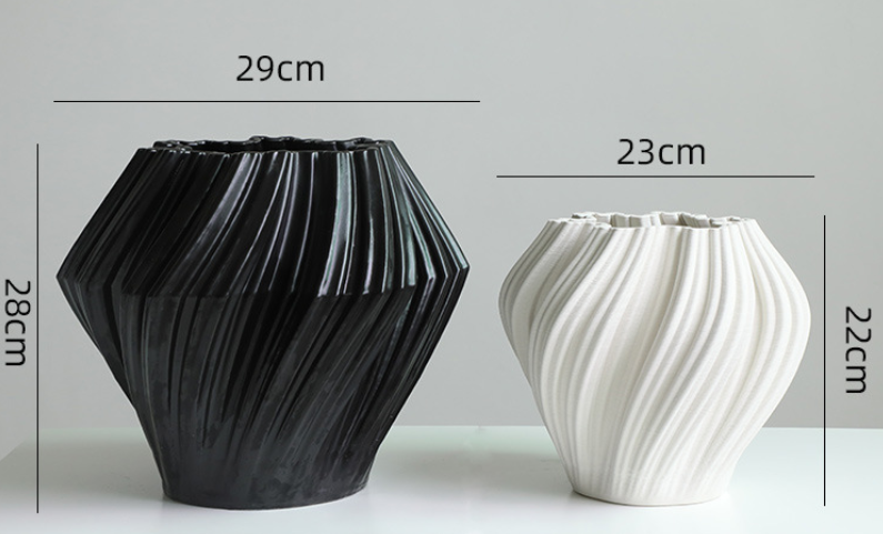 Sway Textured Glazed Vases